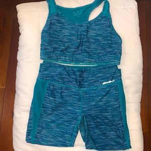 Eddie Bauer matching workout set with leggings and sports bra size M
